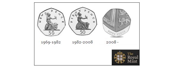 Fifty Pence Coin Design Fifty Pence Coin Design